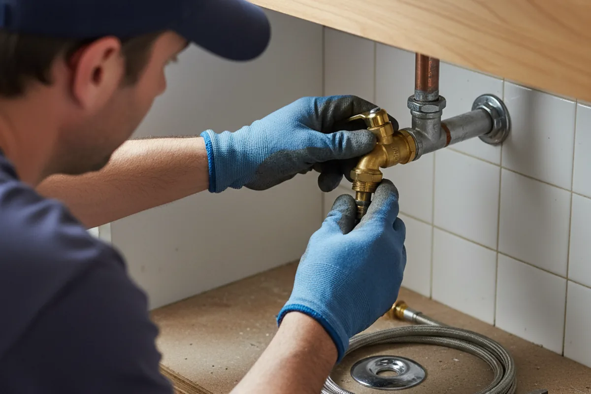 Shutoff valve and fitting work during Emergency Plumbing in Tujunga